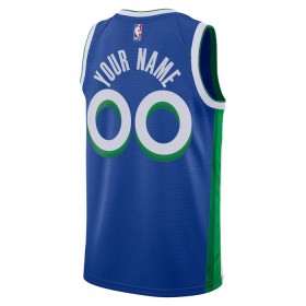 NBA Dallas Mavericks Trikot Personalisierung Nike 2022-23 City Edition Blau Swingman - Herren